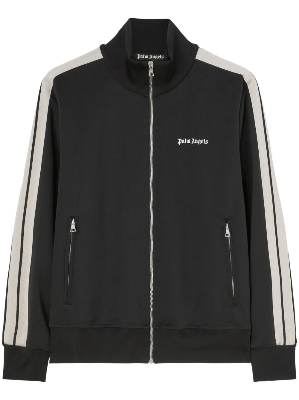 Palm Angels Veste jogging Black logo imprim Lothaire