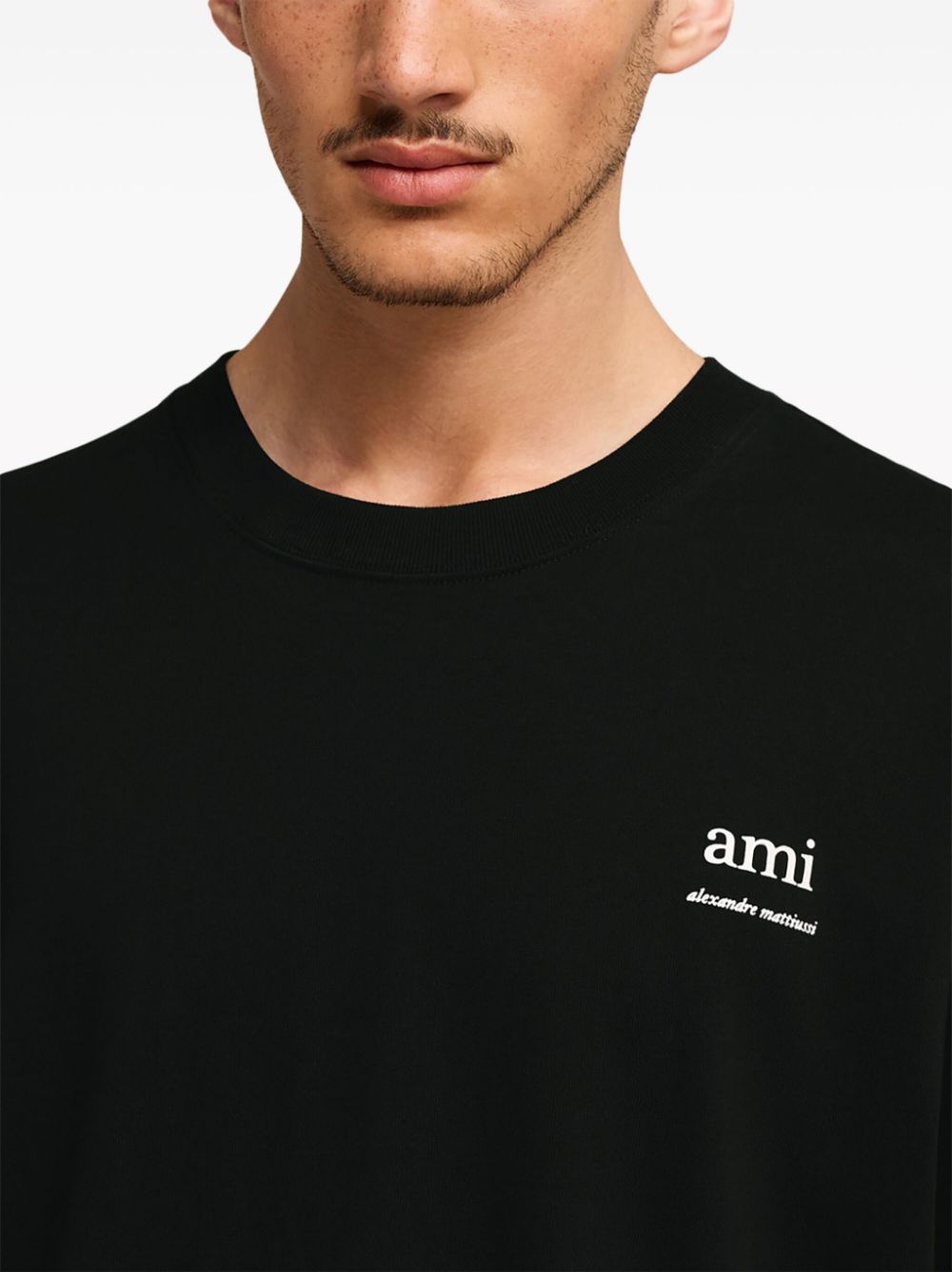 AMI Paris - T.shirt en coton biologique Noir