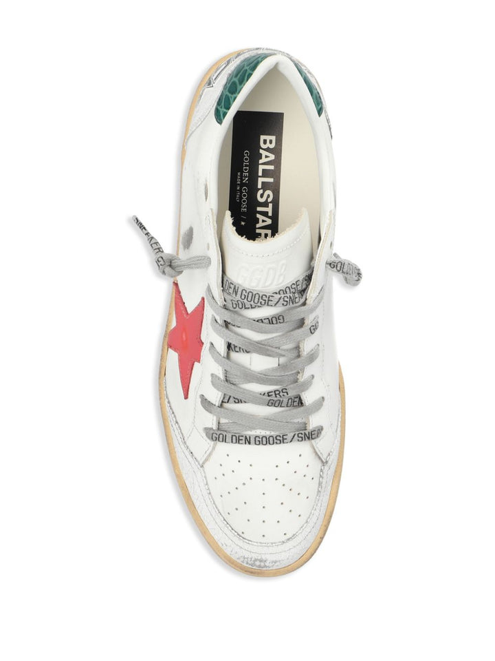 Golden Goose Deluxe Brand - Baskets Ball Star Vert & rouge