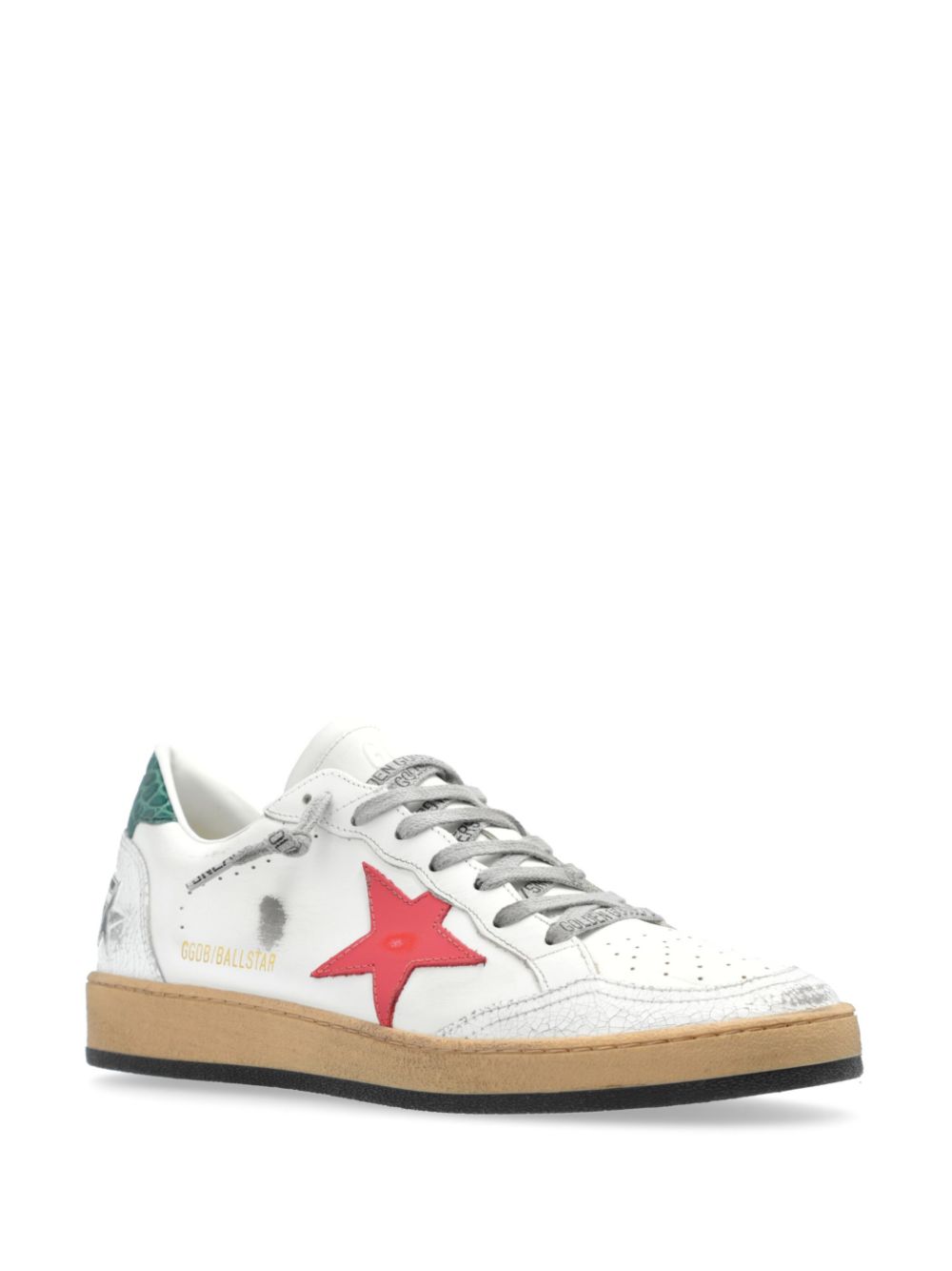 Golden Goose Deluxe Brand - Baskets Ball Star Vert & rouge