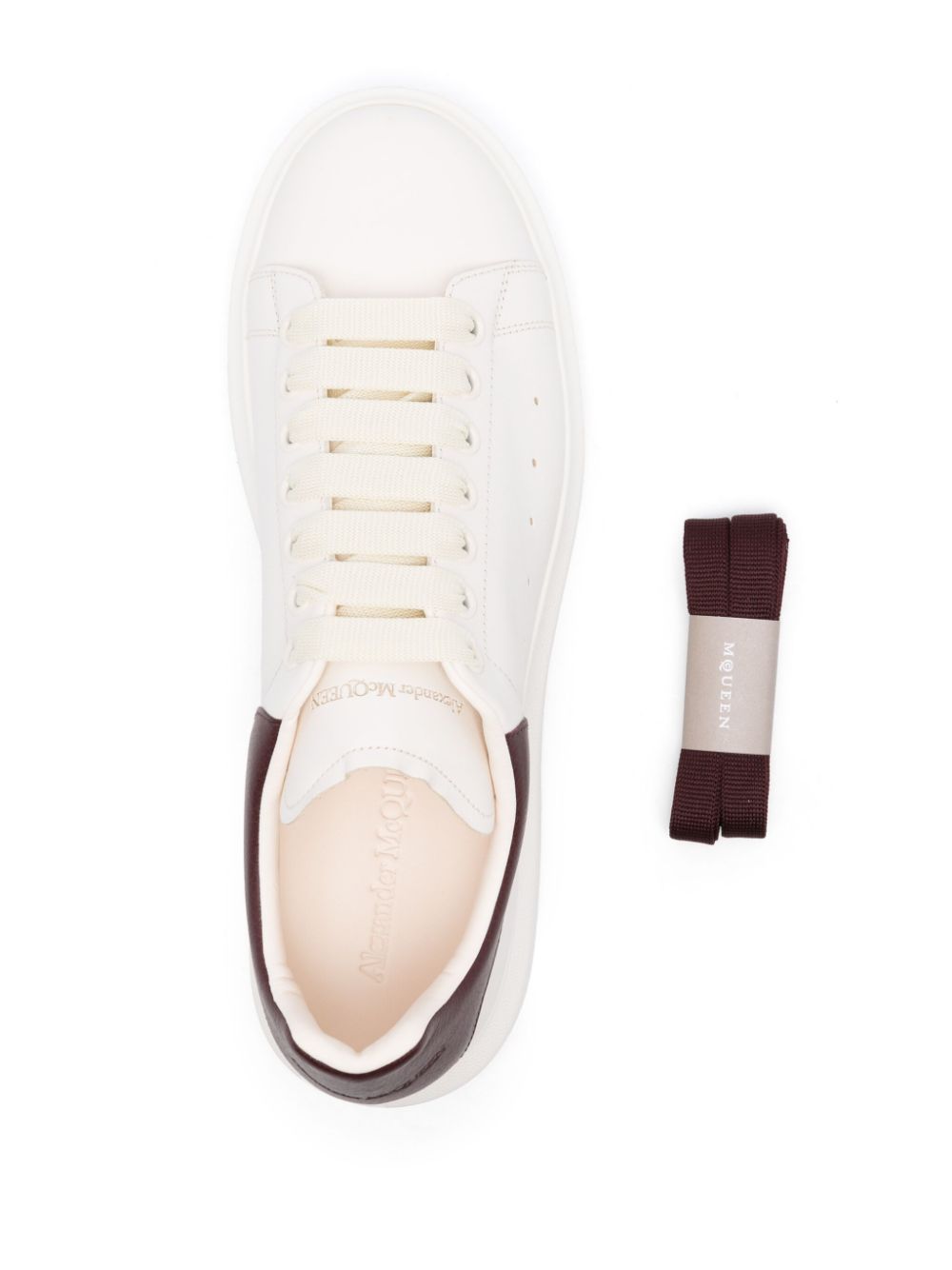 Alexander Mcqueen - Baskets oversized blanc et bordeaux - Lothaire