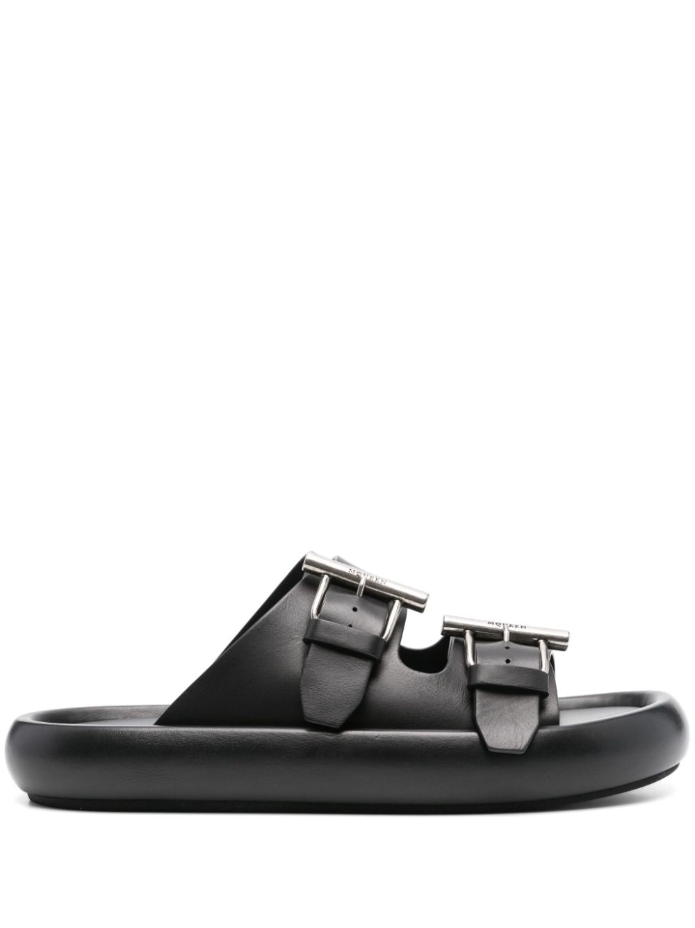 ALEXANDER MCQUEEN - Sandales en cuir noir - Lothaire