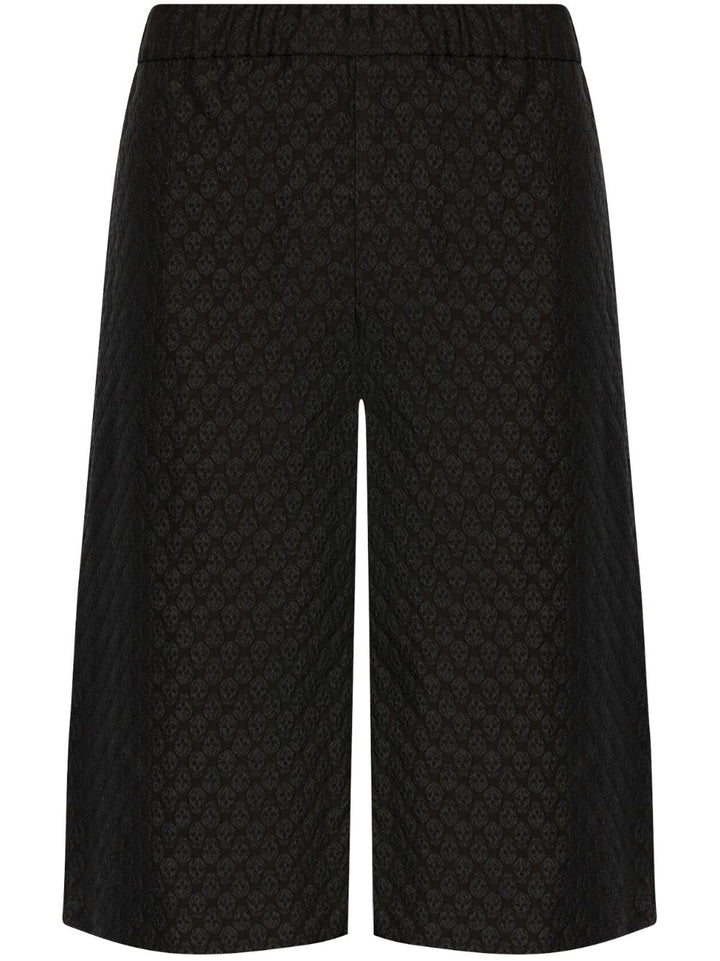 ALEXANDER MCQUEEN - Short bermuda en jacquard tête de mort noir - Lothaire