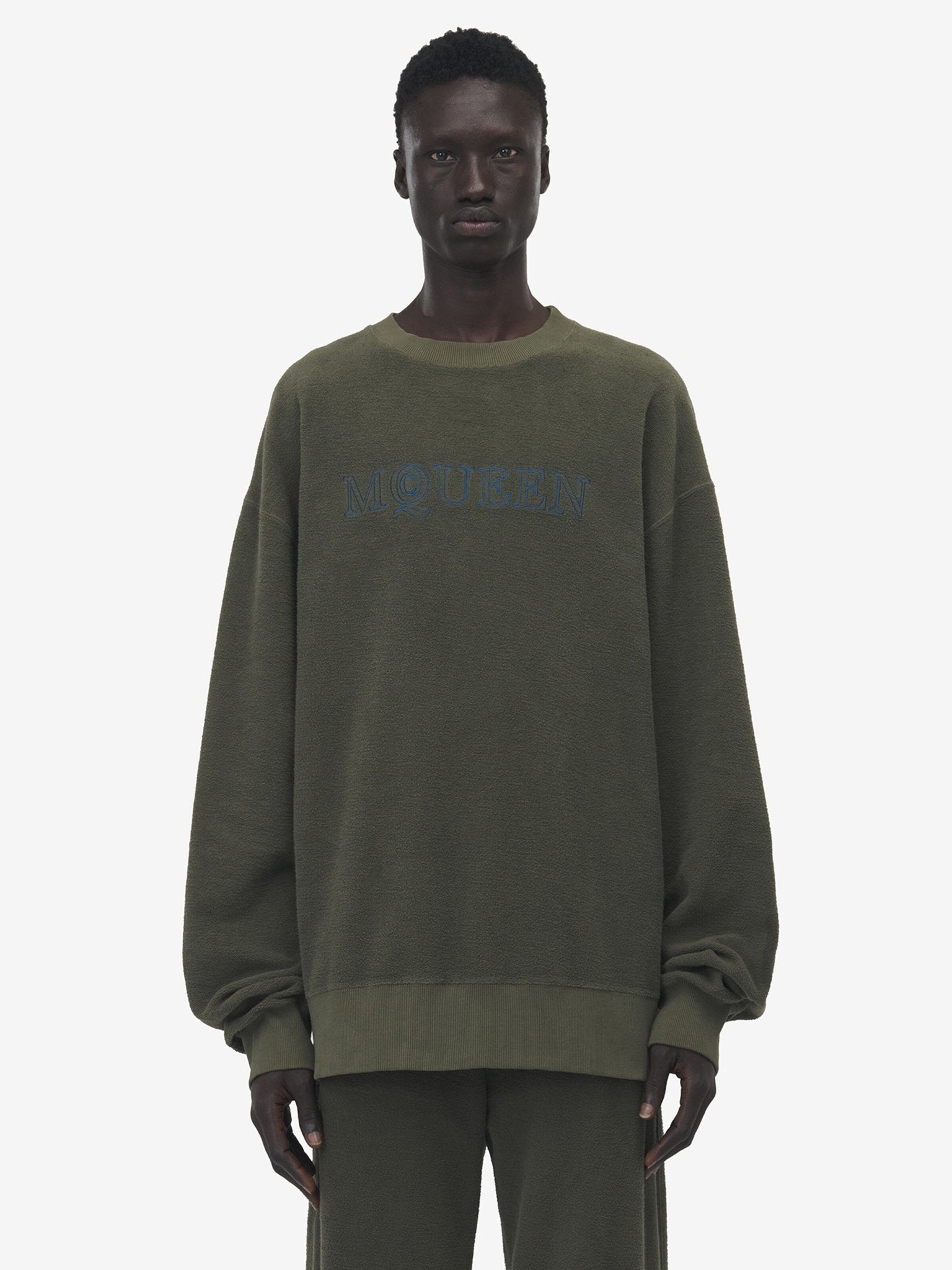 ALEXANDER MCQUEEN Sweat shirt A Logo McQueen pour Homme en Vert