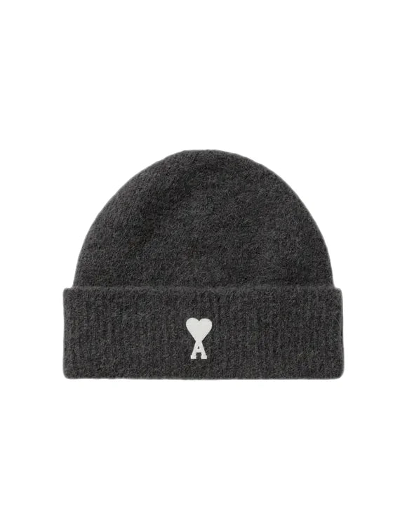 Ami Paris - Bonnet alpaga gris foncé - Lothaire