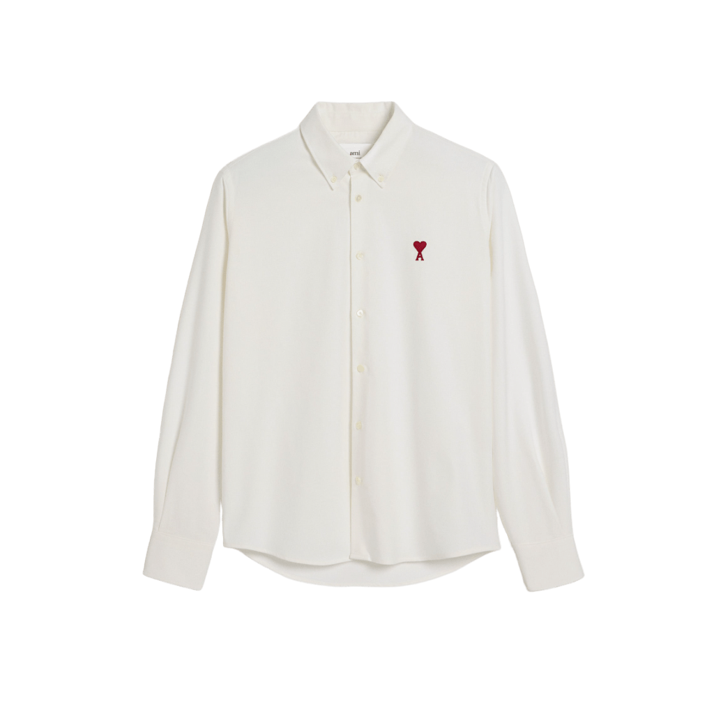 Ami Paris - Chemise col boutonné Blanc naturel - Lothaire