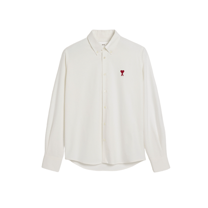 Ami Paris - Chemise col boutonné Blanc naturel - Lothaire