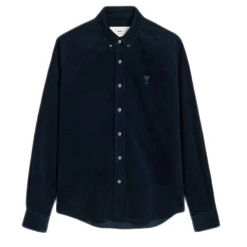 Ami Paris - Chemise Oxford bleu marine - Lothaire