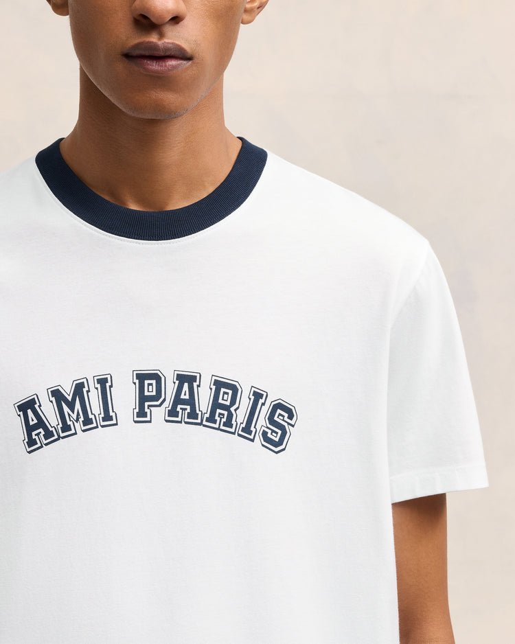 Ami Paris - Tshirt en coton biologique Blanc - Lothaire