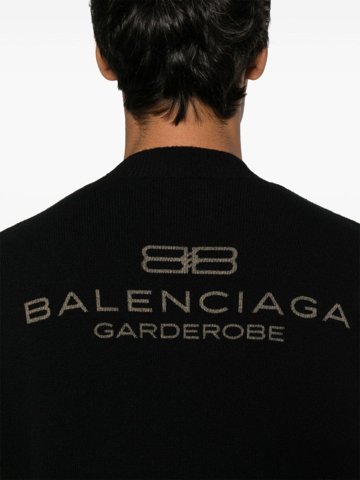 BALENCIAGA - Pull à logo brodé - Lothaire