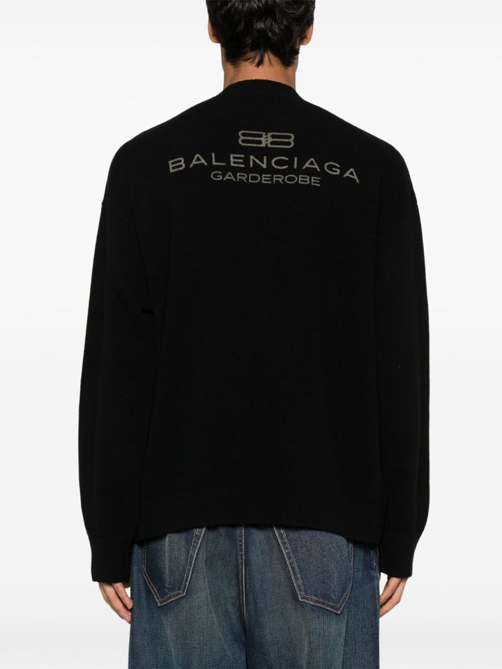 BALENCIAGA - Pull à logo brodé - Lothaire