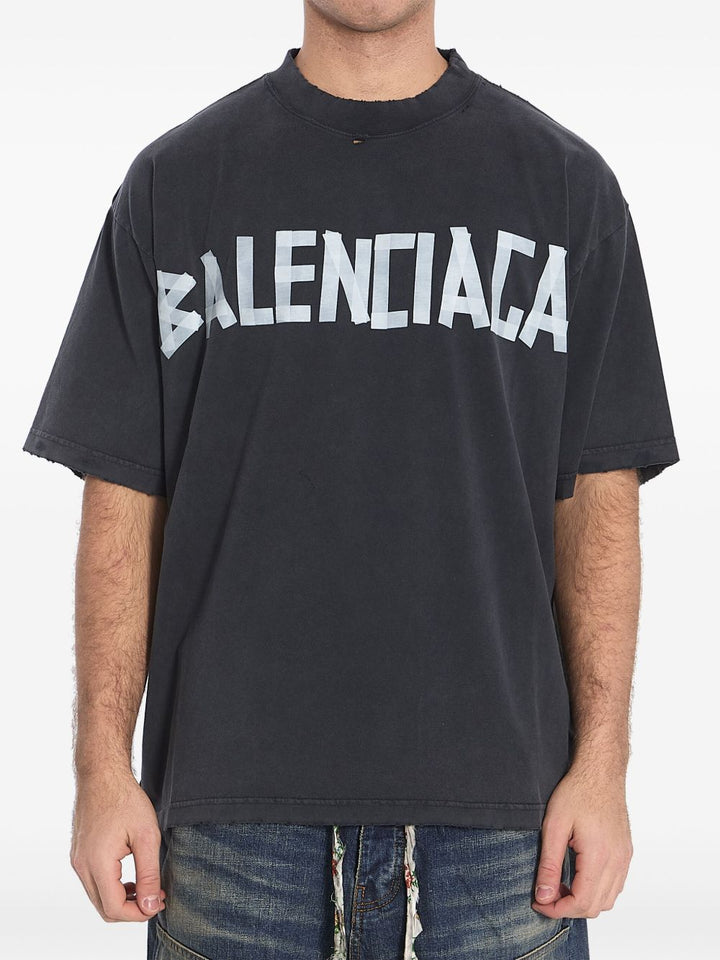 BALENCIAGA - t-shirt Tape Type noir - Lothaire