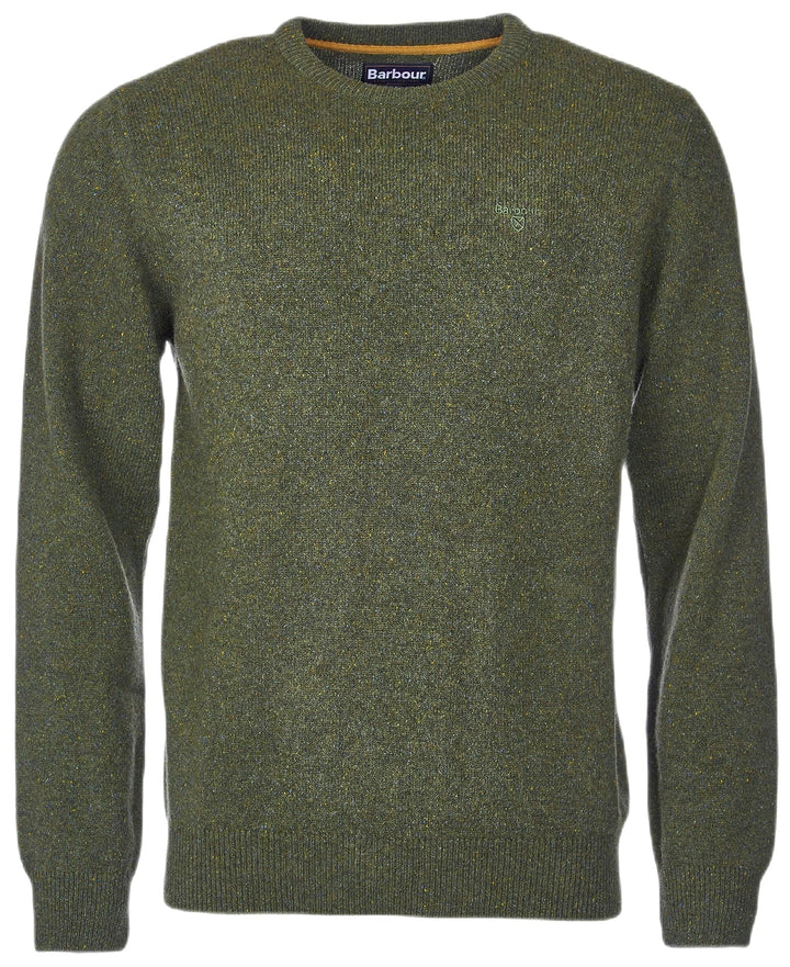 Barbour - Pull col rond vert forêt - Lothaire