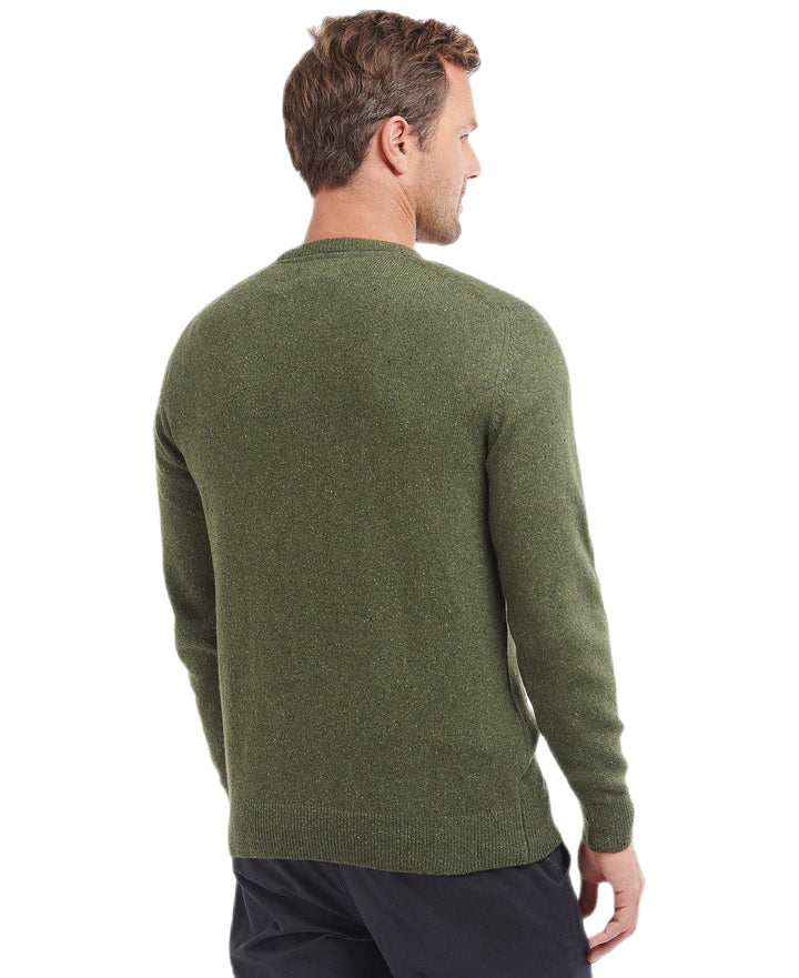 Barbour - Pull col rond vert forêt - Lothaire