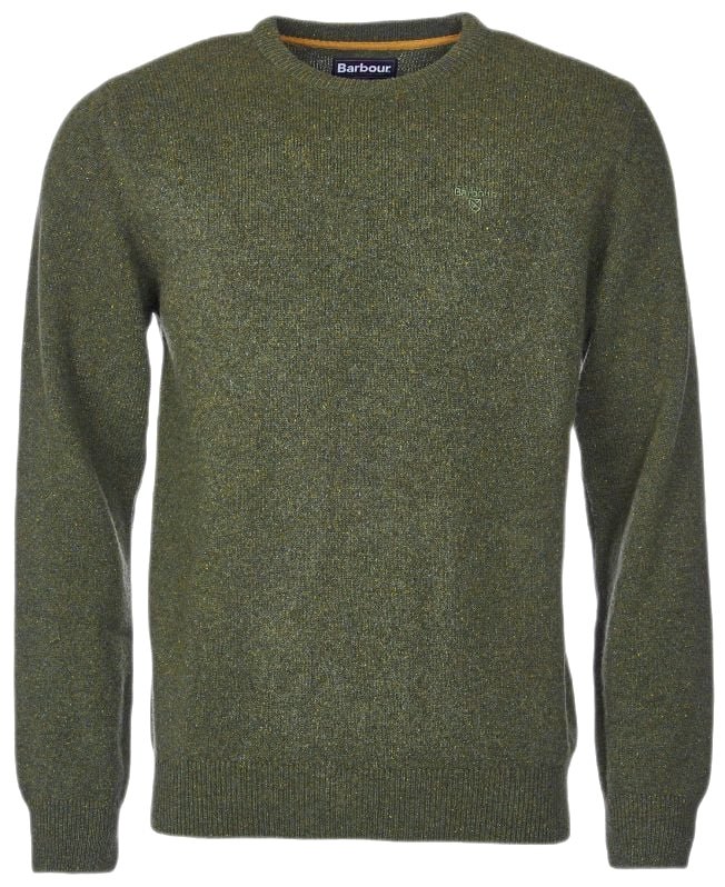 Barbour - Pull col rond vert sapin - Lothaire