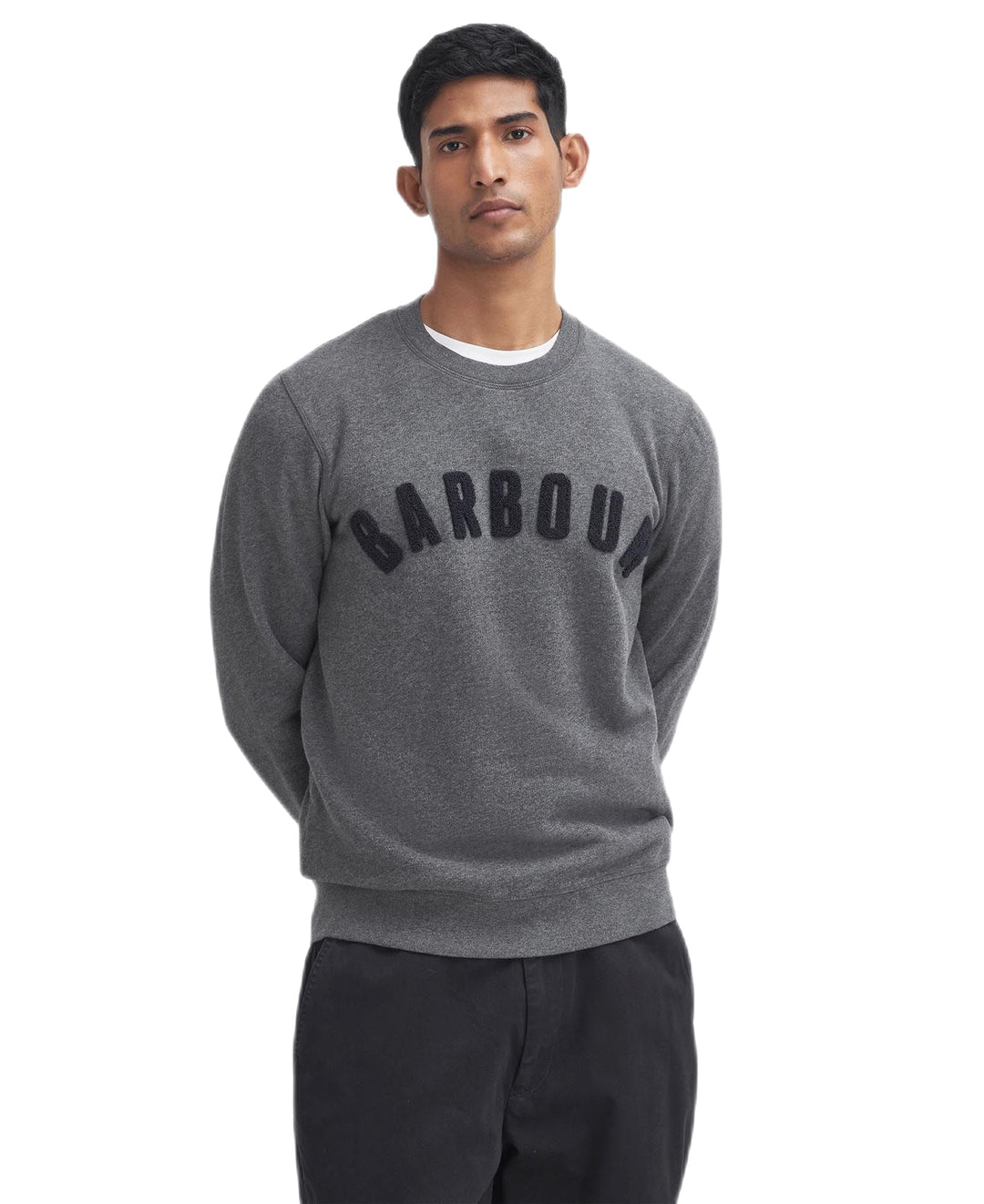 Barbour - Sweat col rond logo gris - Lothaire