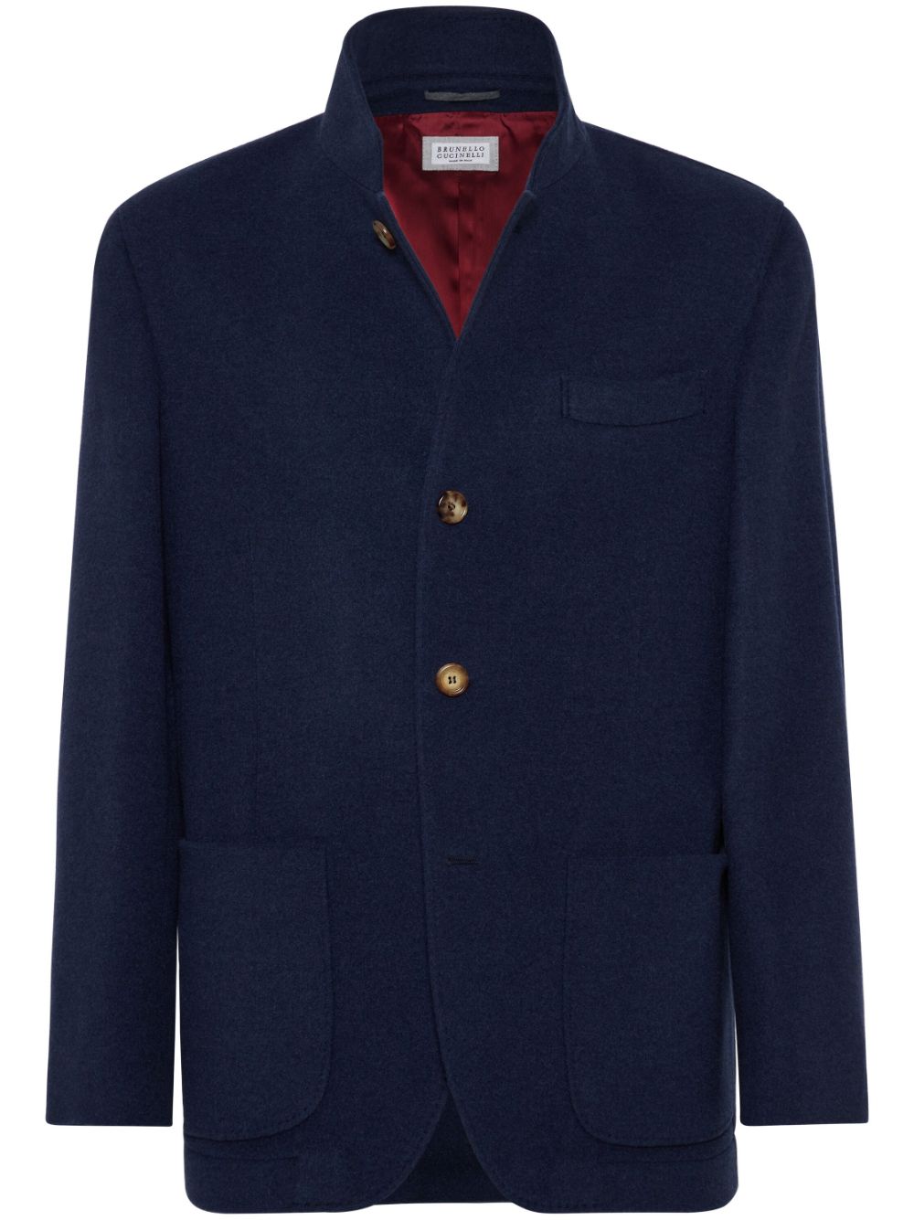 BRUNELLO CUCCINELI - blazer imperméable en cachemire bleu marine - Lothaire