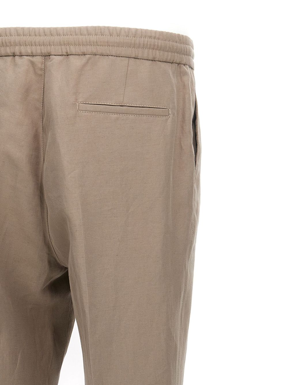 BRUNELLO CUCCINELI - pantalon en lin beige - Lothaire