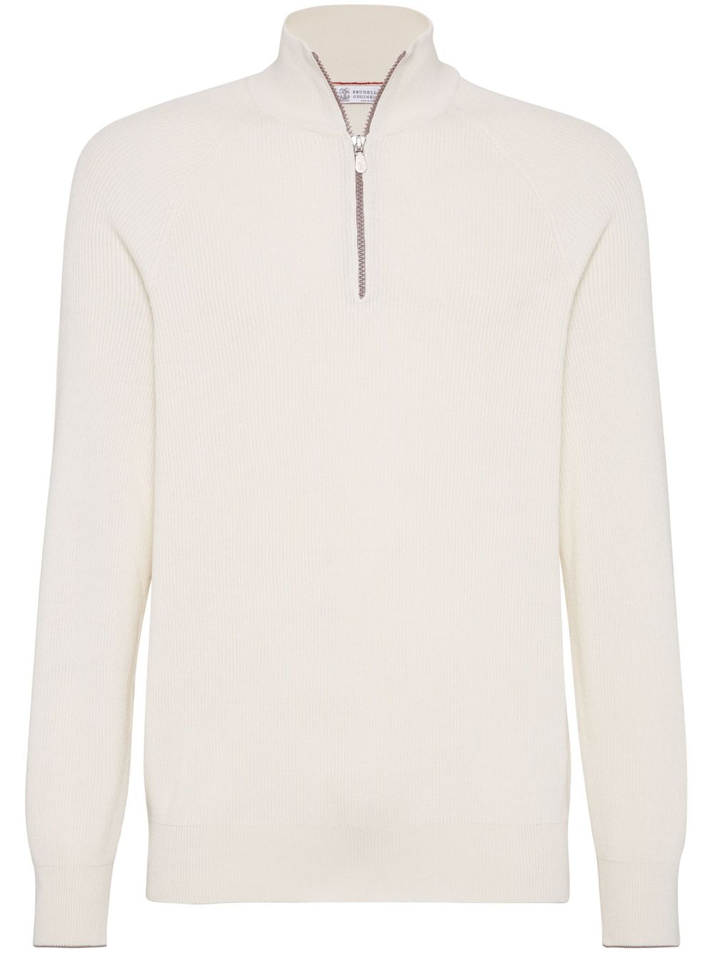 BRUNELLO CUCCINELI - pull en coton blanc - Lothaire