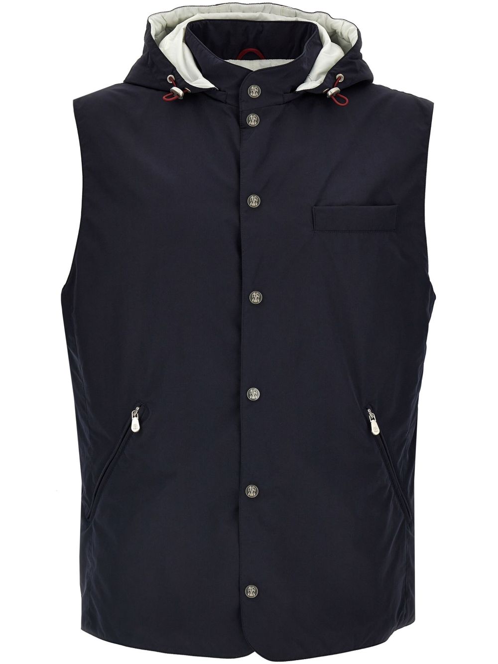 BRUNELLO CUCINELLI - gilet sans manches imperméable bleu - Lothaire