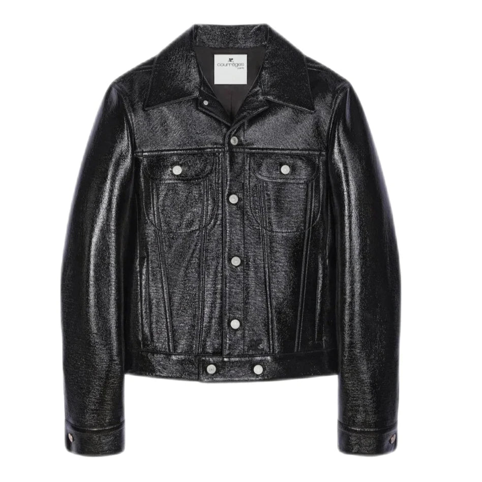 Courrèges - Blouson Trucker vinyle black - Lothaire