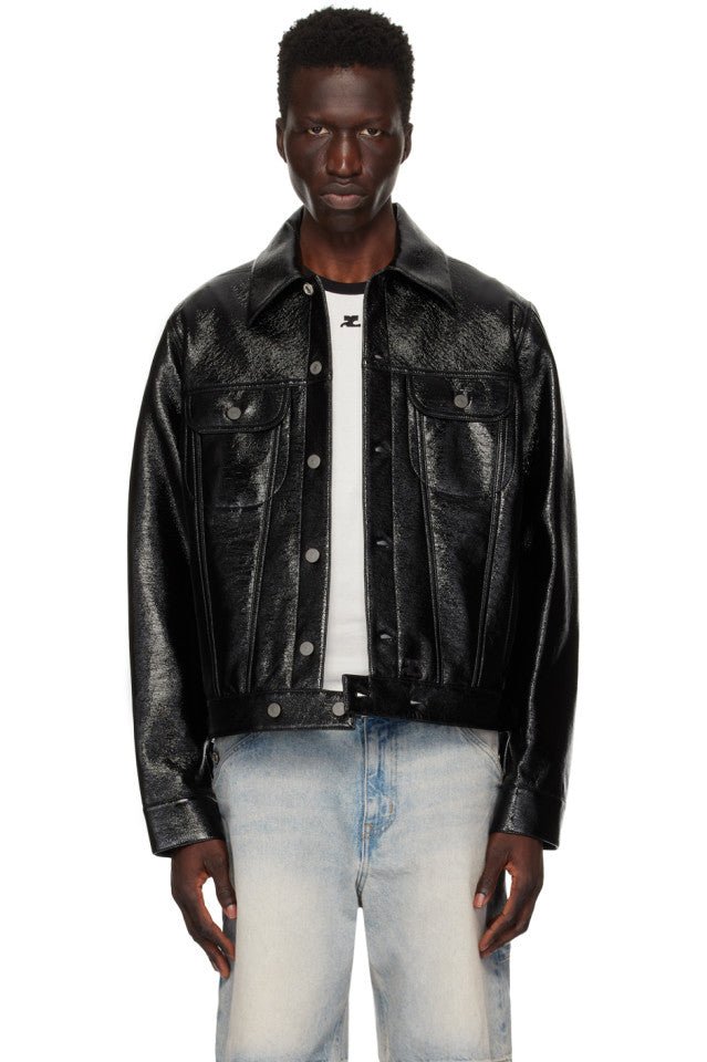 Courrèges - Blouson Trucker vinyle black - Lothaire