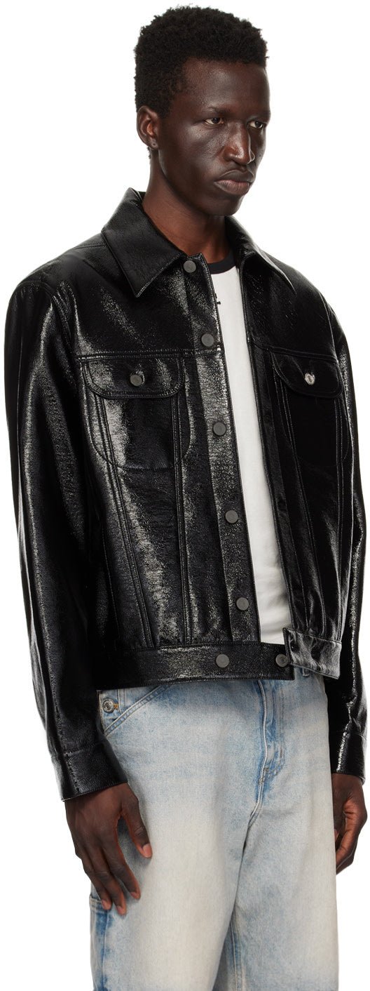 Courrèges - Blouson Trucker vinyle black - Lothaire