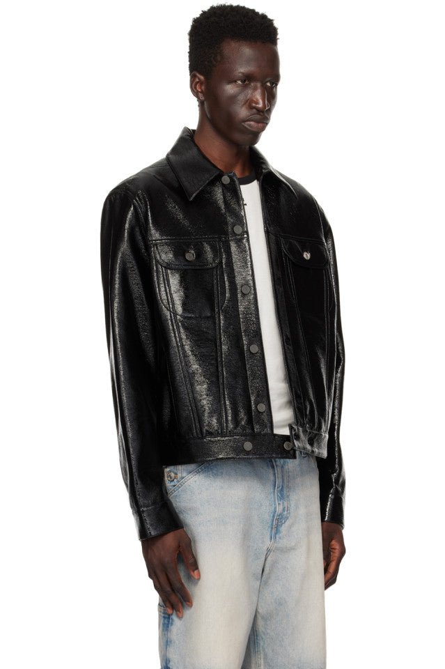 Courrèges - Blouson Trucker vinyle black - Lothaire