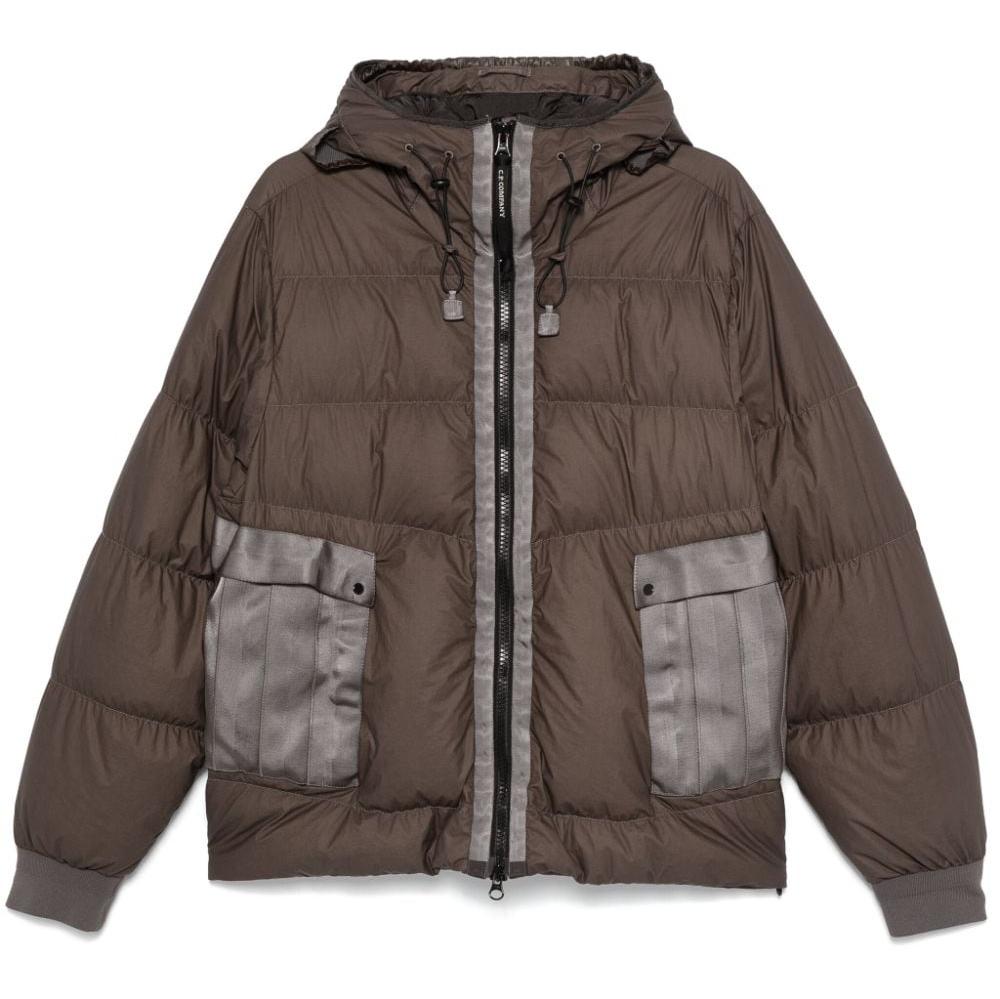 C.P. COMPANY - Bi - TM Goggle Down Jacket marron - Lothaire