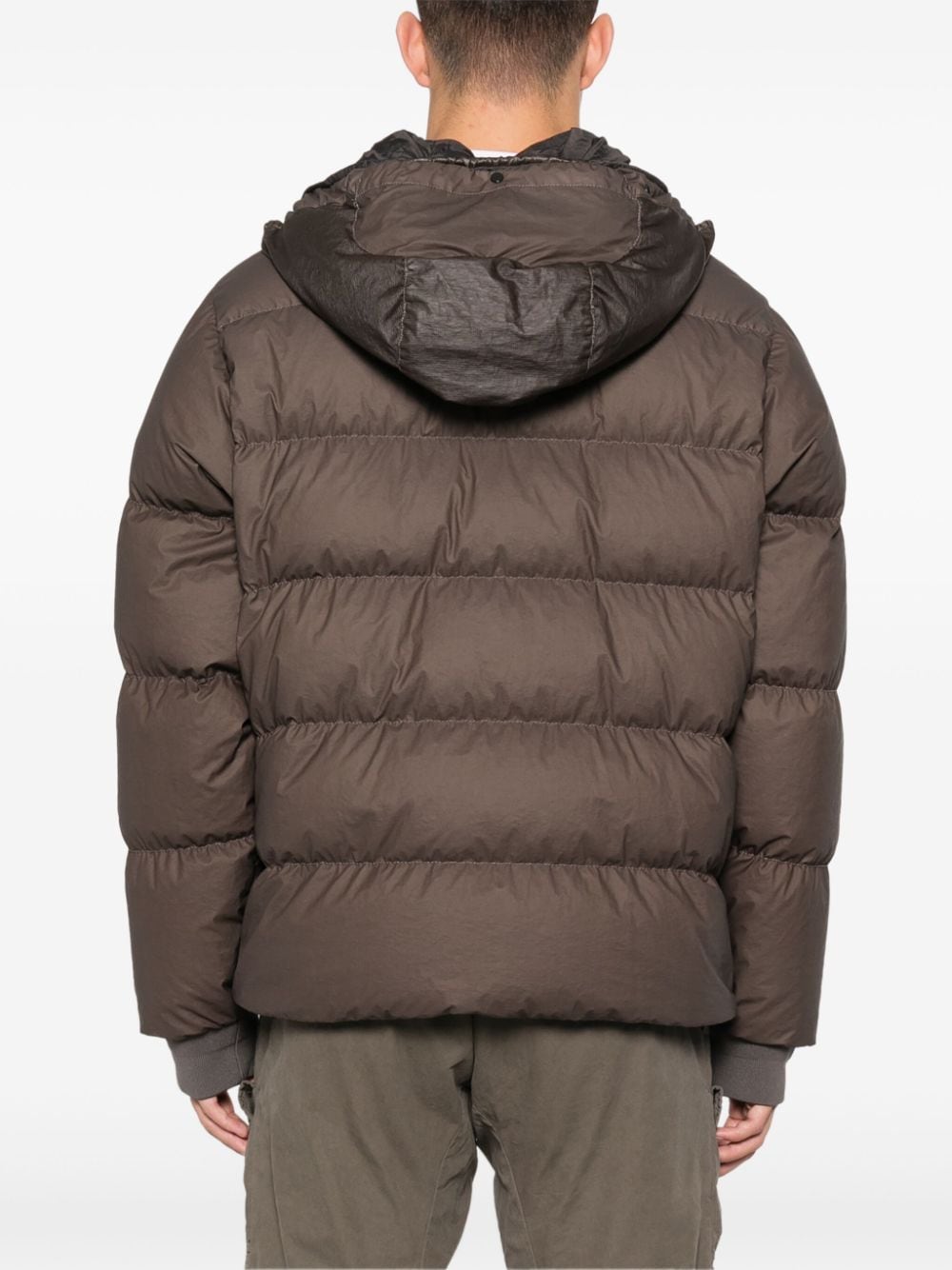 C.P. COMPANY - Bi - TM Goggle Down Jacket marron - Lothaire