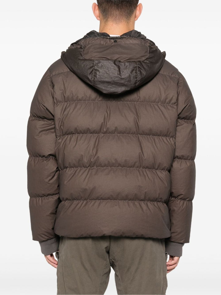 C.P. COMPANY - Bi - TM Goggle Down Jacket marron - Lothaire