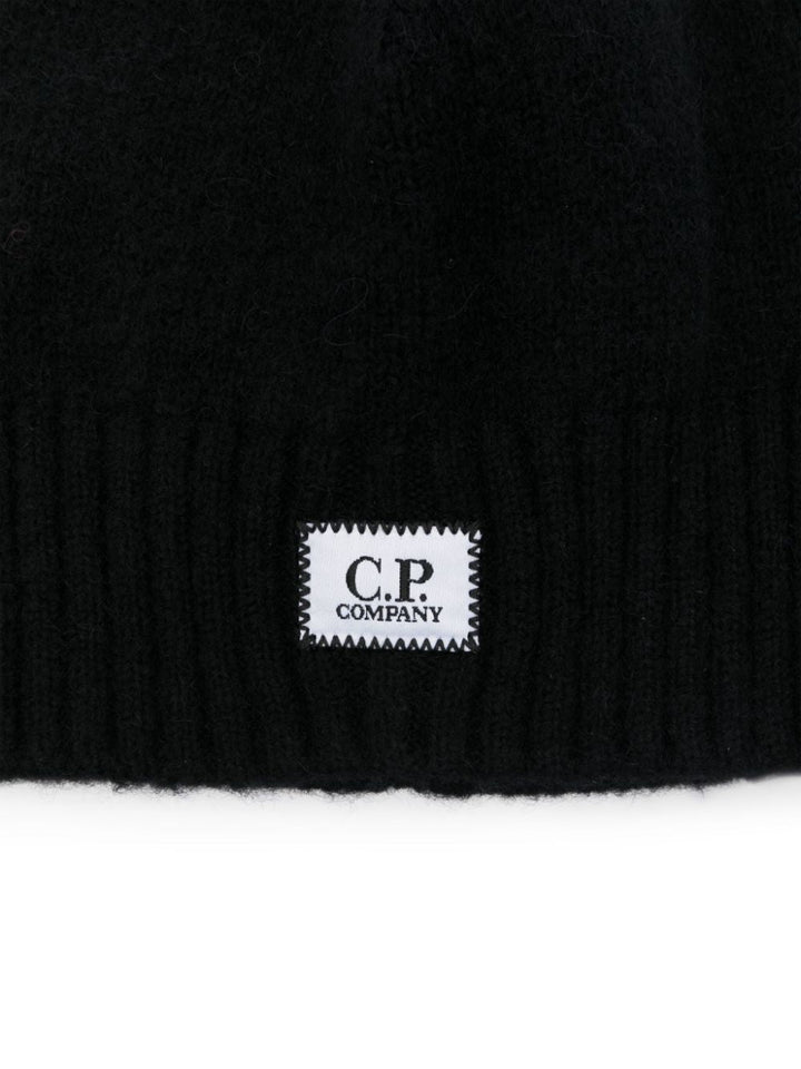 C.P. COMPANY - Bonnet à patch logo noir - Lothaire