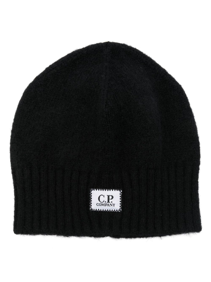 C.P. COMPANY - Bonnet à patch logo noir - Lothaire