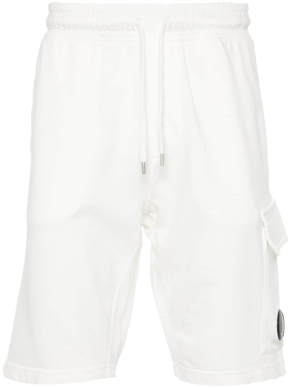 C.P. Company - Short White Light Fleece Utility - Lothaire