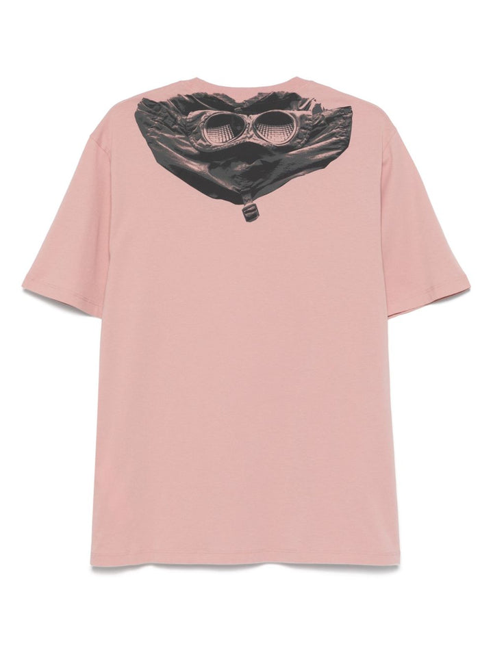 C.P. COMPANY - t-shirt à imprimé verres de lunettes signature rose - Lothaire