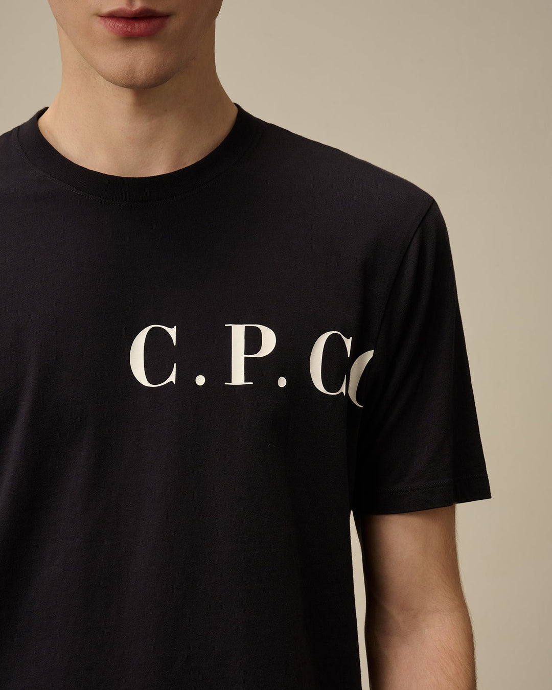 C.P. COMPANY - T-shirt avec logo devant - derrière Noir - Lothaire