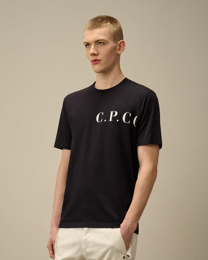 C.P. COMPANY - T-shirt avec logo devant - derrière Noir - Lothaire