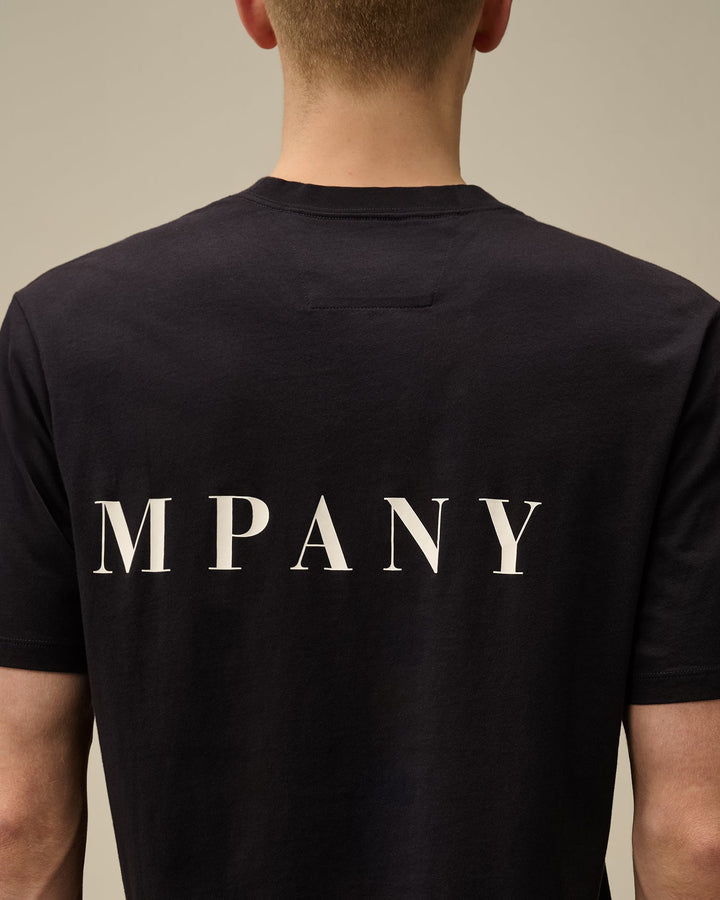 C.P. COMPANY - T-shirt avec logo devant - derrière Noir - Lothaire