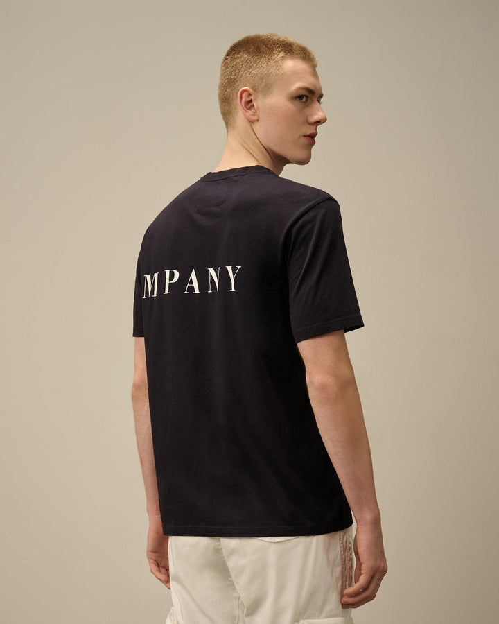 C.P. COMPANY - T-shirt avec logo devant - derrière Noir - Lothaire