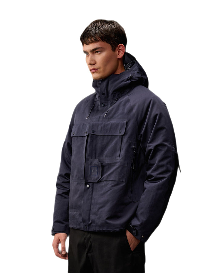 C.P. COMPANY : The Metropolis Series A.A.C. Hooded Jacket bleu capitaine - Lothaire