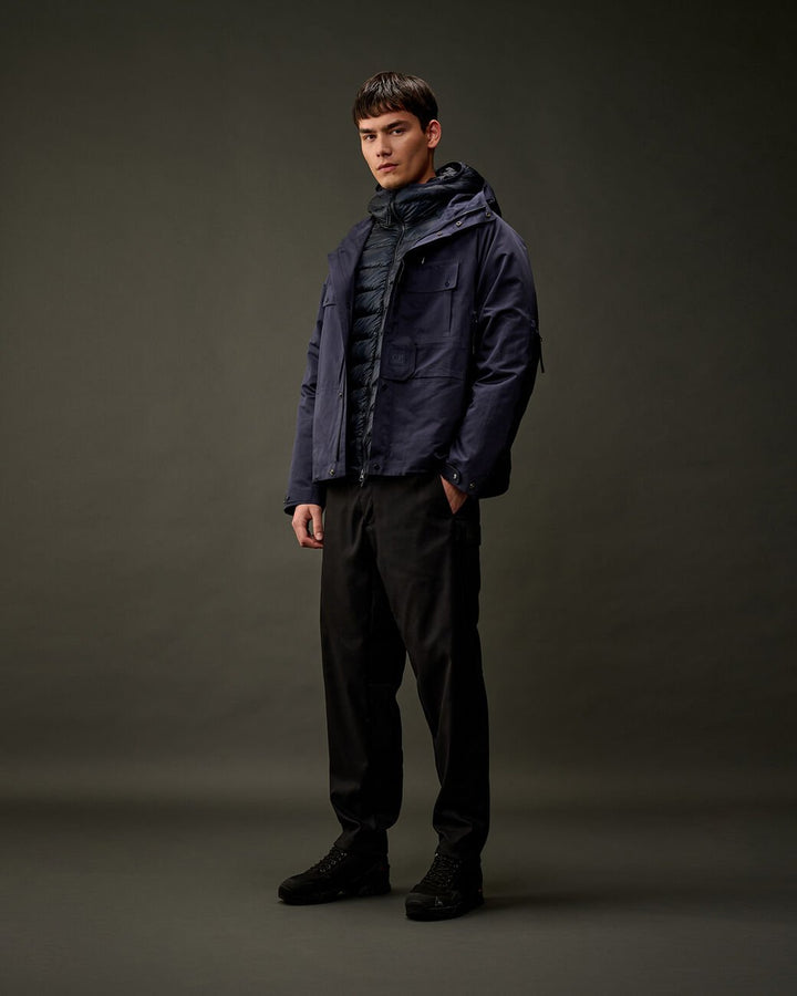 C.P. COMPANY : The Metropolis Series A.A.C. Hooded Jacket bleu capitaine - Lothaire