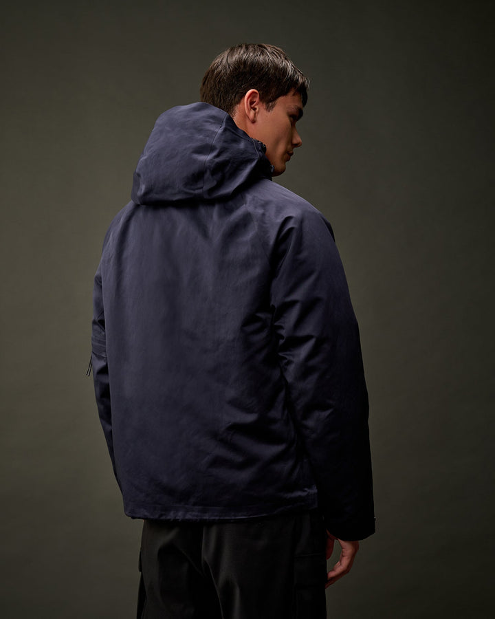 C.P. COMPANY : The Metropolis Series A.A.C. Hooded Jacket bleu capitaine - Lothaire