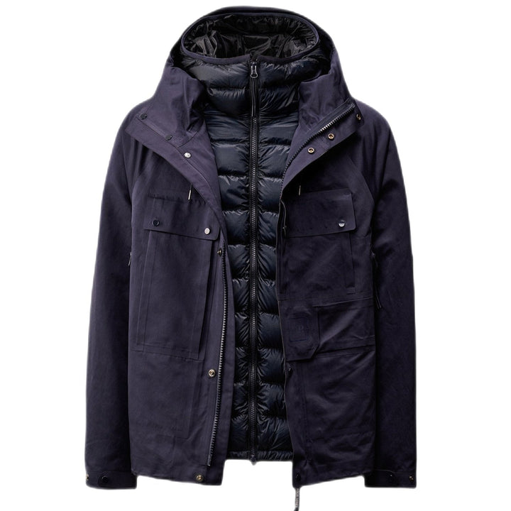 C.P. COMPANY : The Metropolis Series A.A.C. Hooded Jacket bleu capitaine - Lothaire