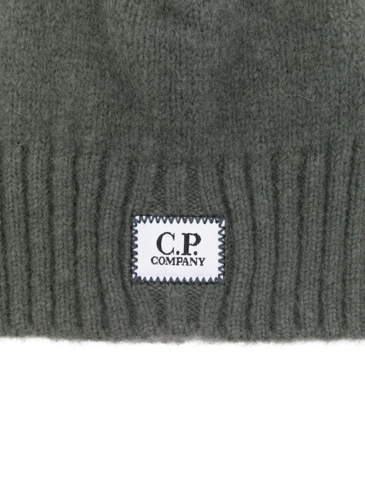 C.P.COMPANY - Bonnet à patch logo gris - Lothaire