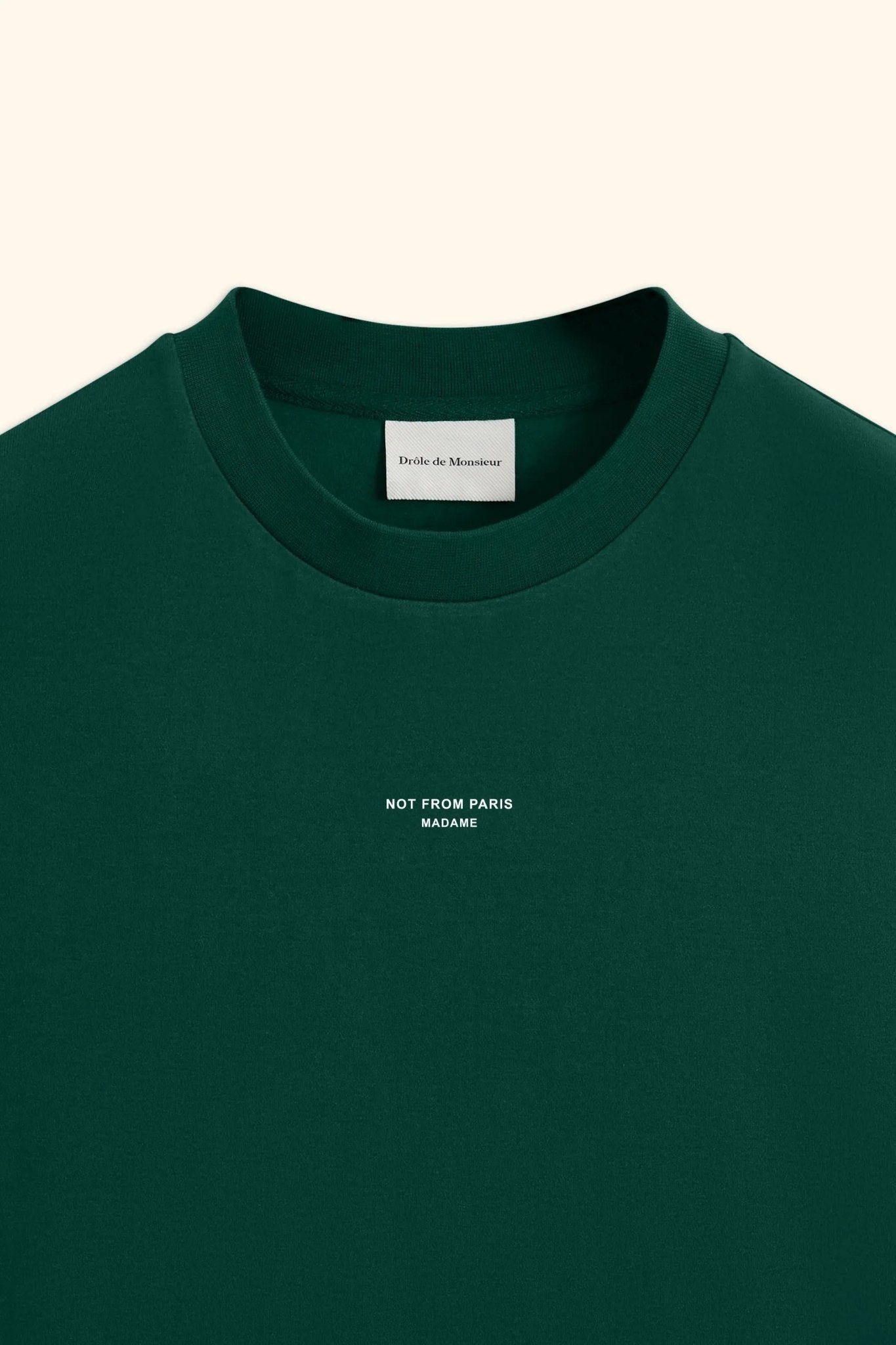 Drôle de Monsieur - Le T-Shirt Dark Green Slogan Classique - Lothaire