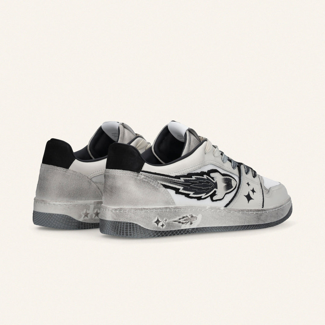 ENTERPRISE JAPAN - EJ EGG ROCKET SNEAKERS S1005 Noir et Blanc - Lothaire