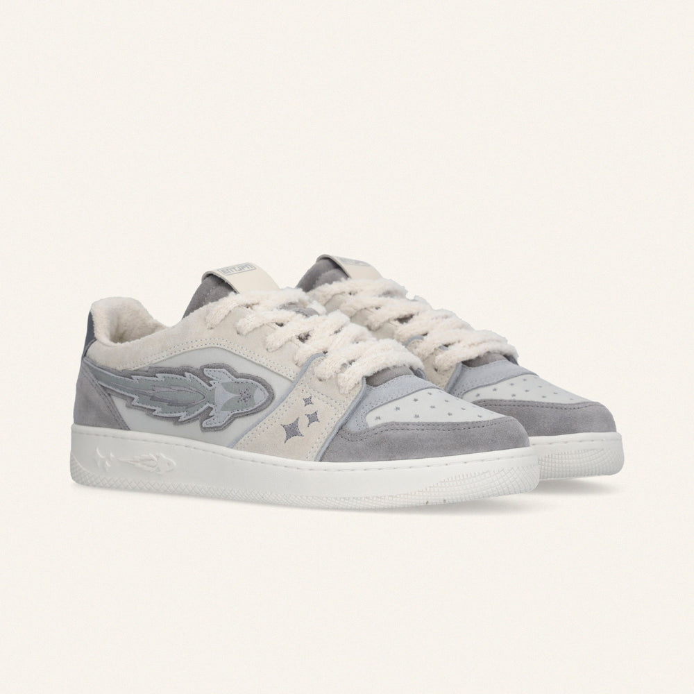 ENTERPRISE JAPAN - EJ EGG ROCKET SNEAKERS S1074 Blanc et Gris - Lothaire