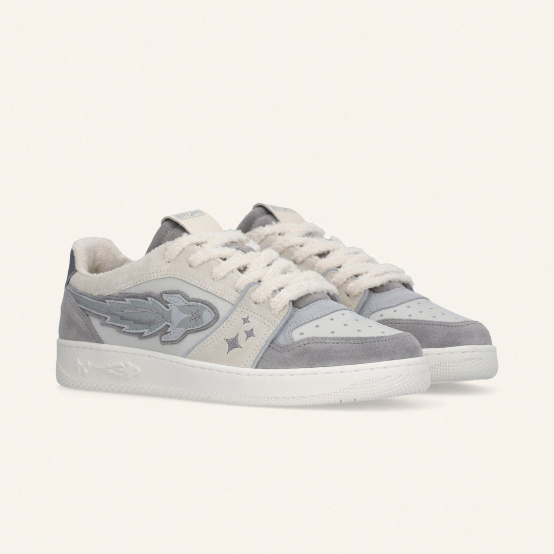 ENTERPRISE JAPAN - EJ EGG ROCKET SNEAKERS S1074 Blanc et Gris - Lothaire