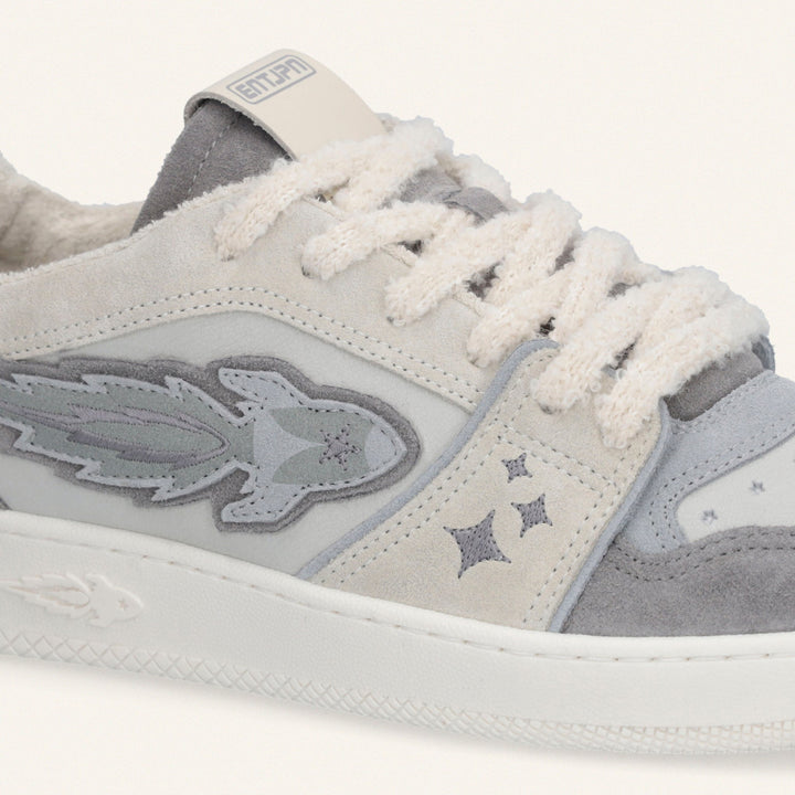 ENTERPRISE JAPAN - EJ EGG ROCKET SNEAKERS S1074 Blanc et Gris - Lothaire