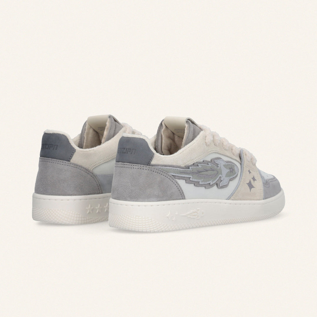 ENTERPRISE JAPAN - EJ EGG ROCKET SNEAKERS S1074 Blanc et Gris - Lothaire